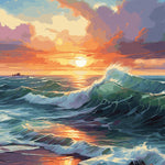 Kits de pintura por números de paisajes marinos