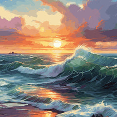 Kits de pintura por números de paisajes marinos