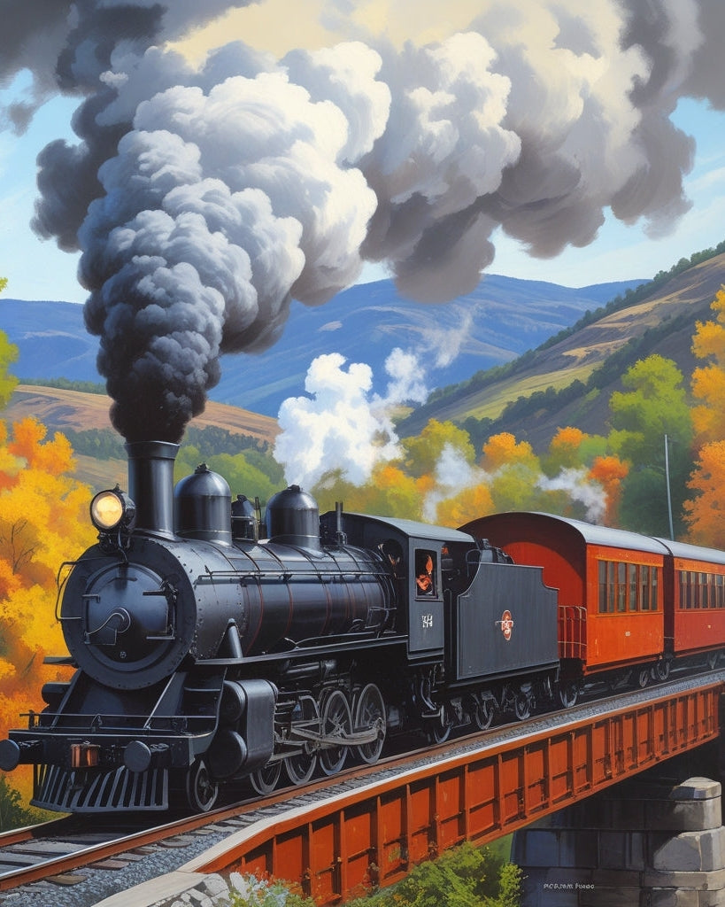 Collection image for Trains Paint by Numbers Kits