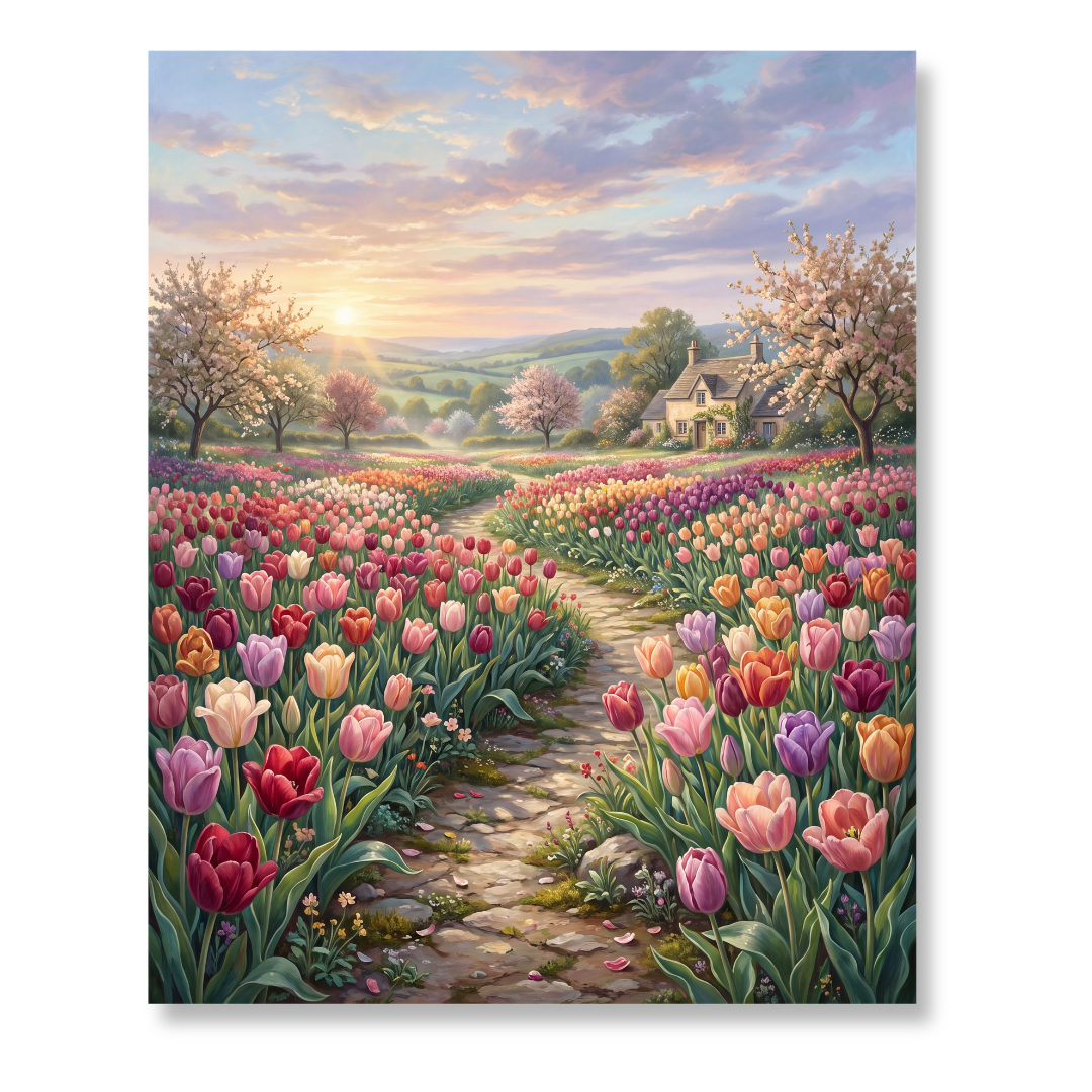 Campos de tulipanes