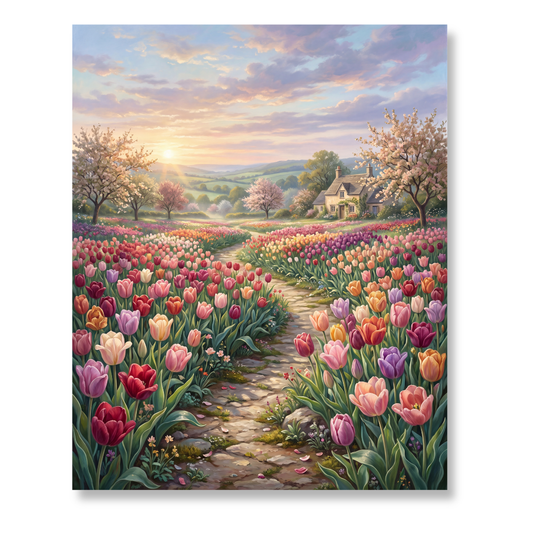 Campos de tulipanes