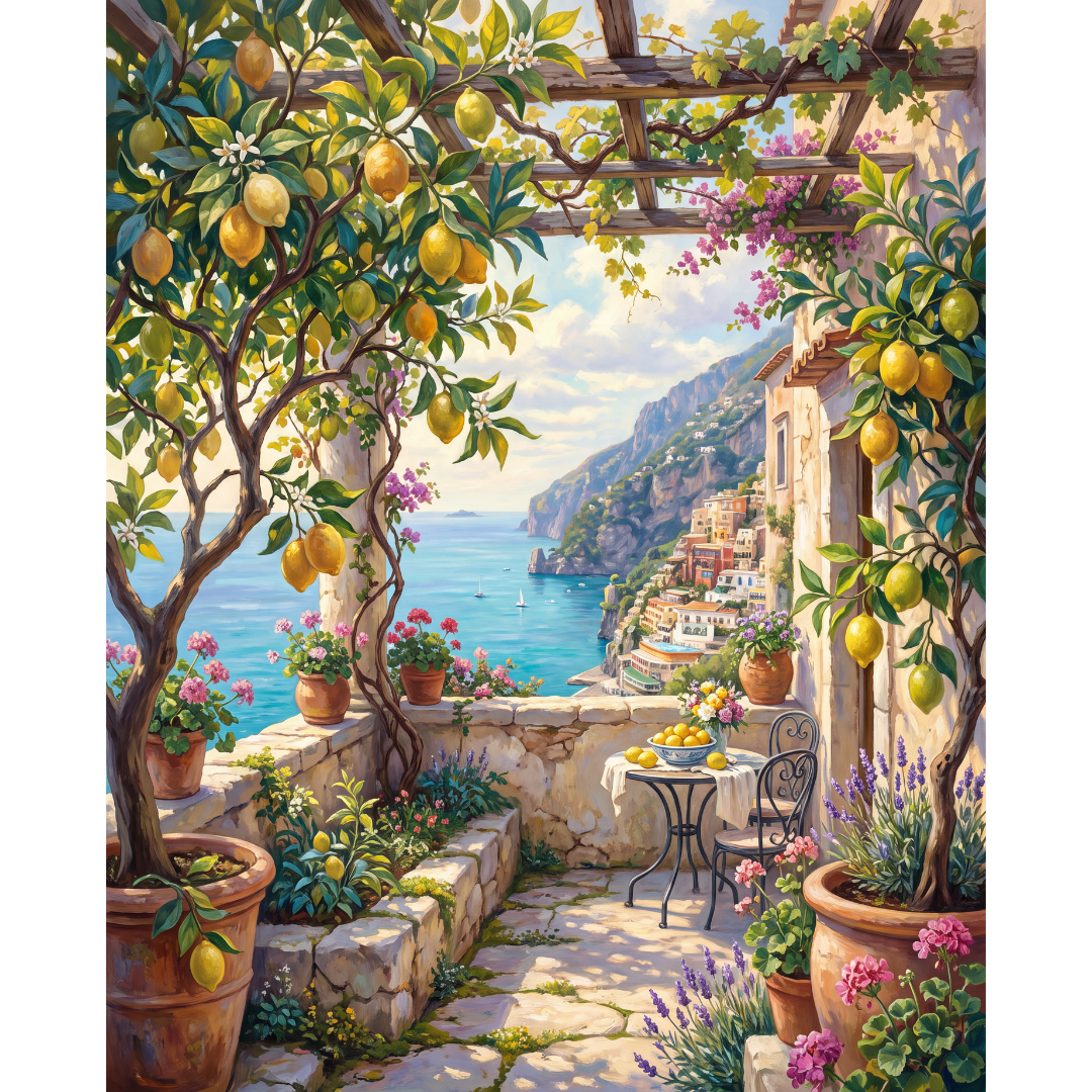 Pérgola de limoneros
