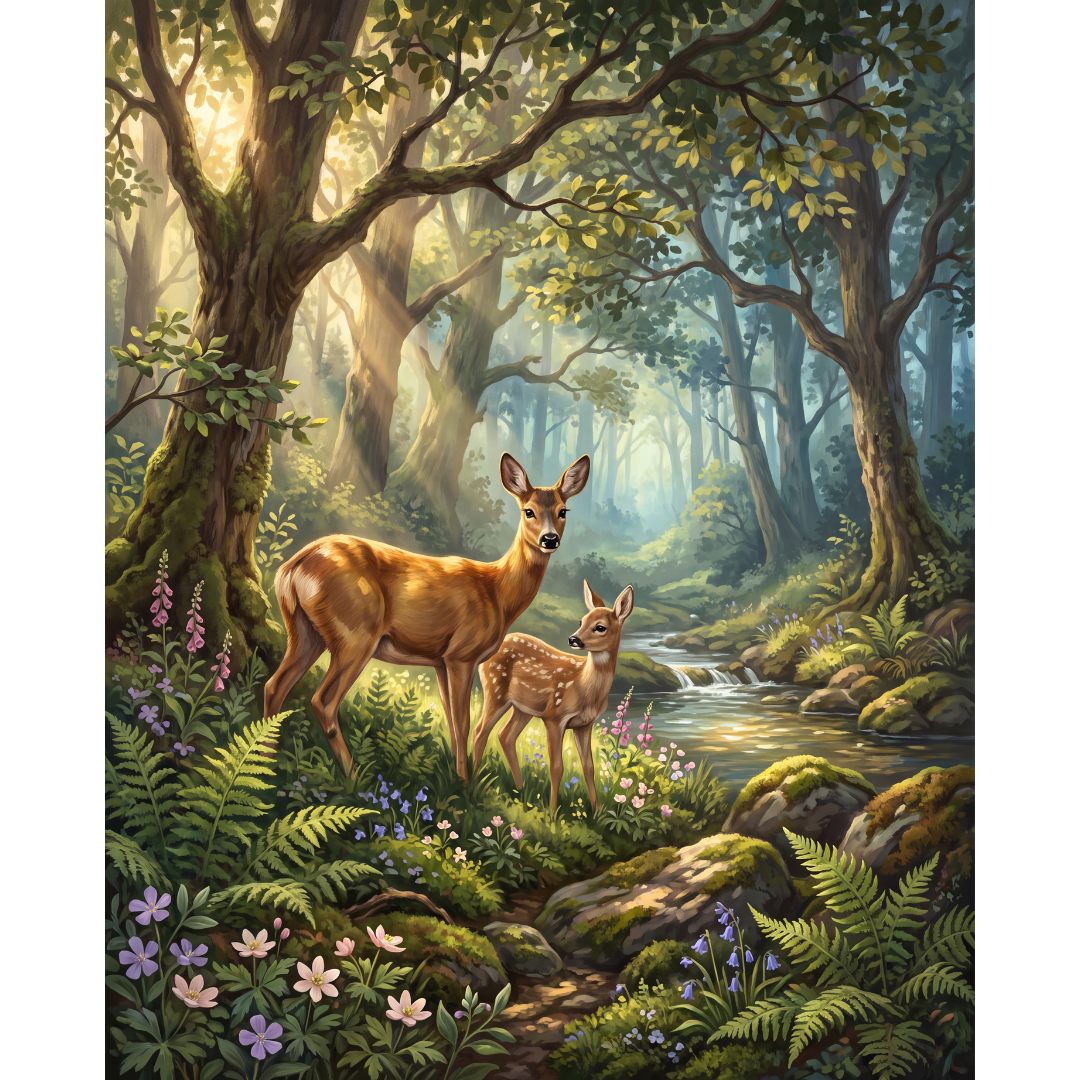 Venados en el Bosque Encantado