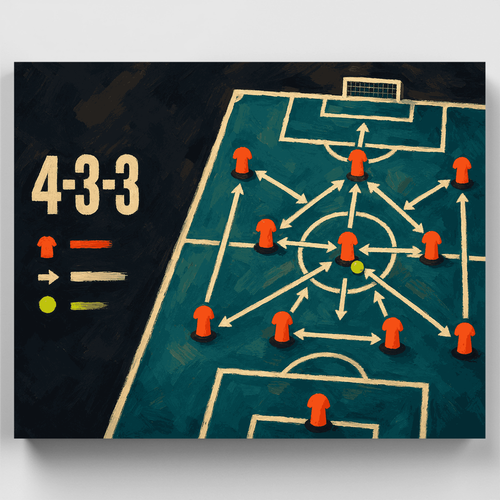 Formación 4-3-3 - Kit de pintura por números — Estándar