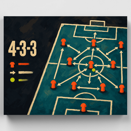 4-3-3 Formation - Paint by Numbers Kit