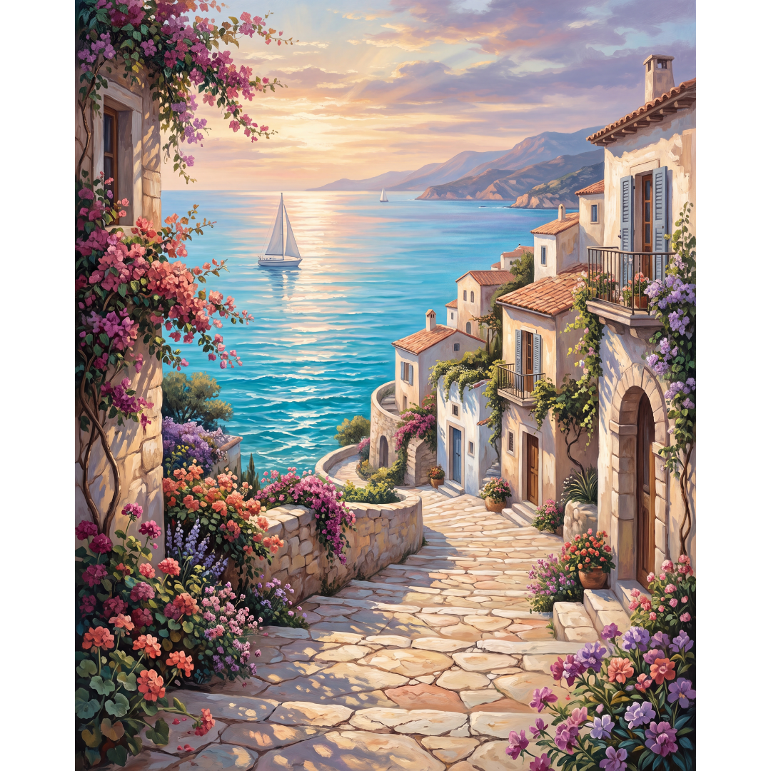 Pueblo sobre el mar