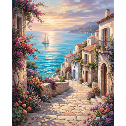 Pueblo sobre el mar