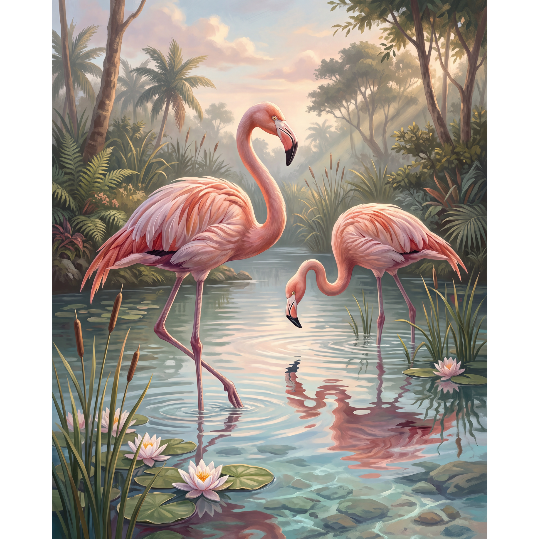 Flamencos en el Paraíso