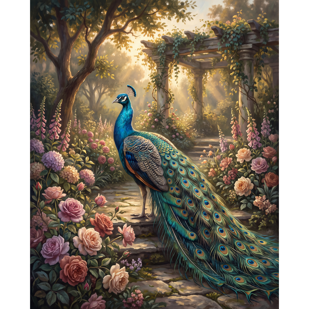Pavo Real en el Jardín Secreto