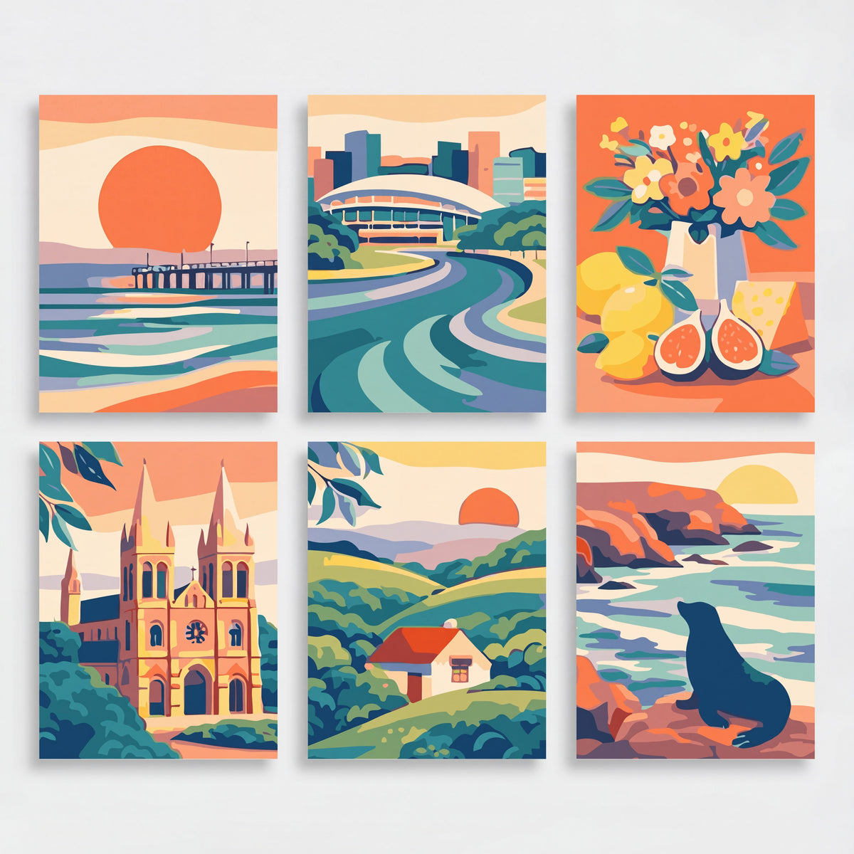 Adelaide Coastal Wonders - Mini Paint by Numbers Set
