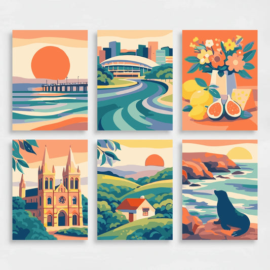 Adelaide Coastal Wonders - Mini Paint by Numbers Set