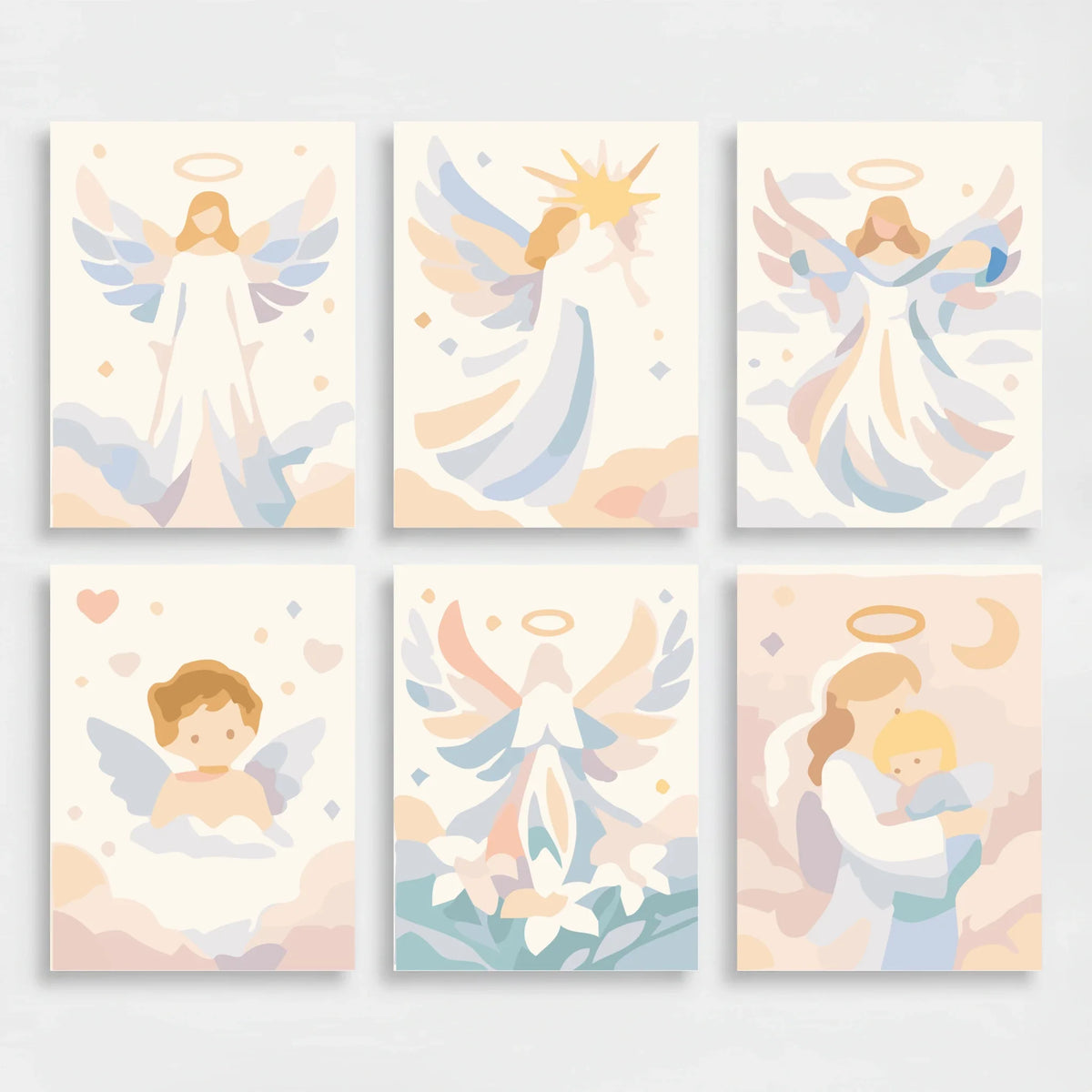 Angels - Mini Paint by Numbers Set