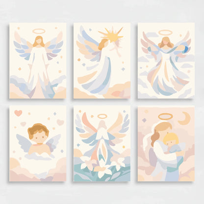 Angels - Mini Paint by Numbers Set
