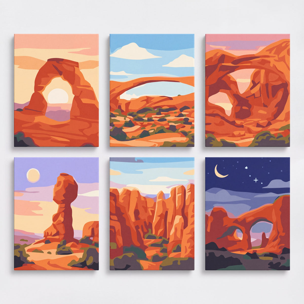 Arches National Park - Mini Paint by Numbers Set