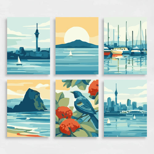 Auckland - Mini Paint by Numbers Set