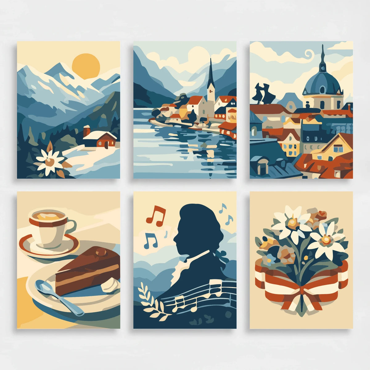 Austrian Essence - Mini Paint by Numbers Set
