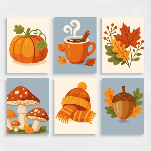 Autumn - Mini Paint by Numbers Set