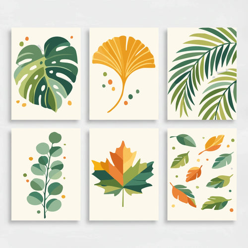 Autumn Leaves - Mini Paint by Numbers Set