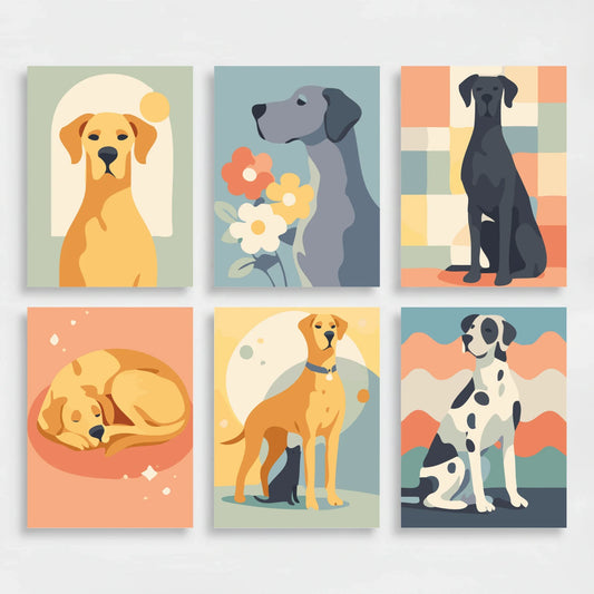 Beloved Companions - Mini Paint by Numbers Set