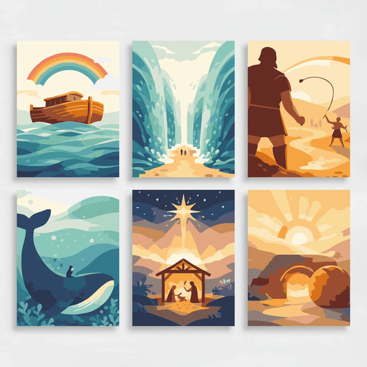 Biblical Stories - Mini Paint by Numbers Set