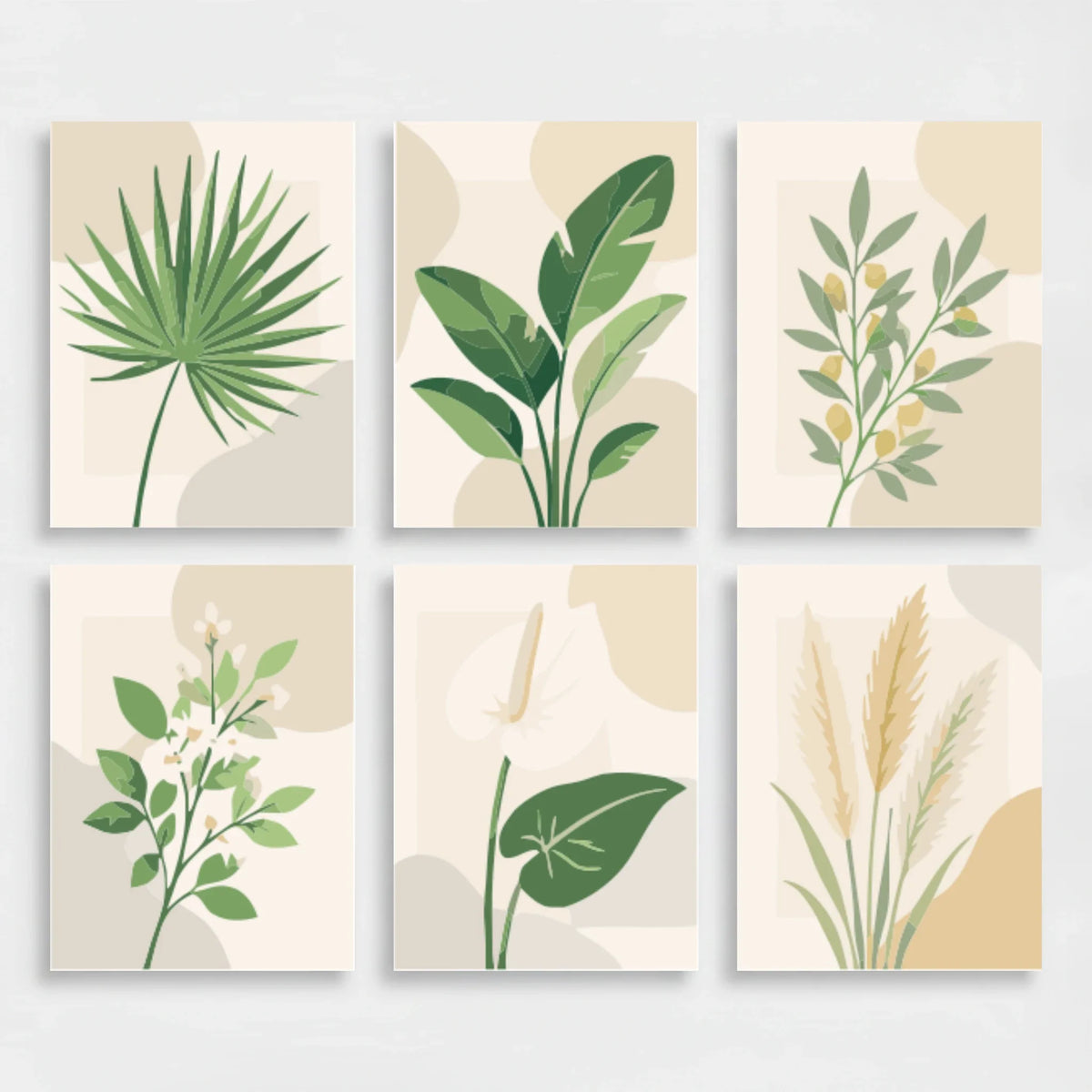 Botanical Elegance - Mini Paint by Numbers Set