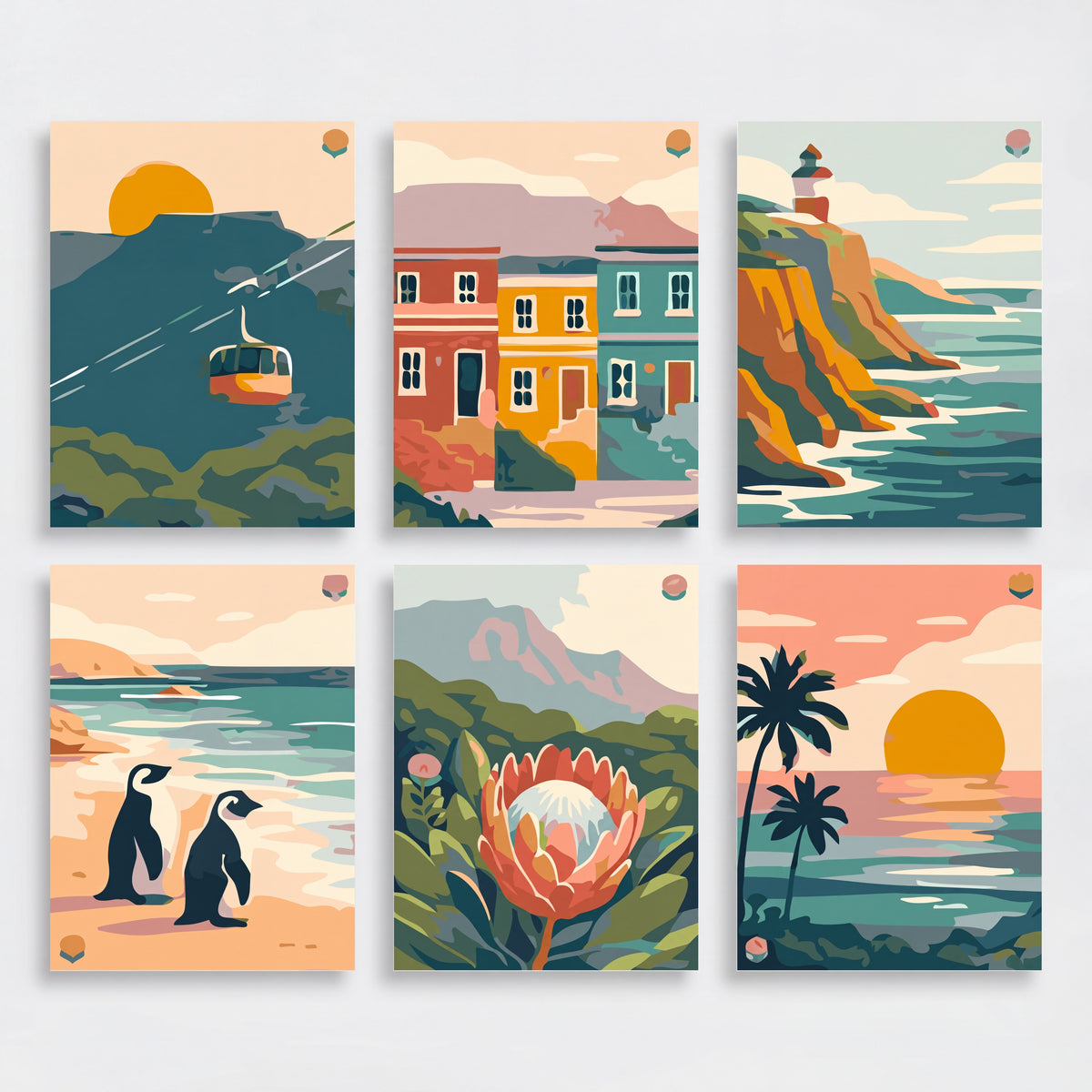 Cape Town - Mini Paint by Numbers Set
