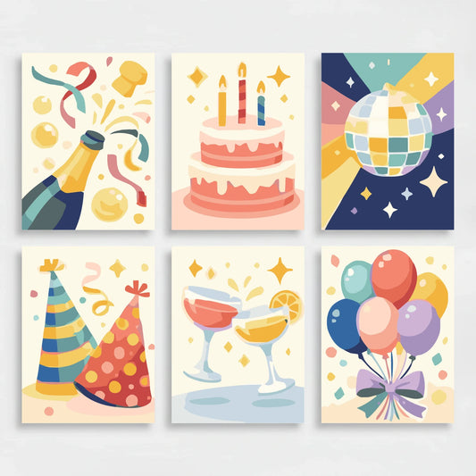 Celebration Essentials - Mini Paint by Numbers Set