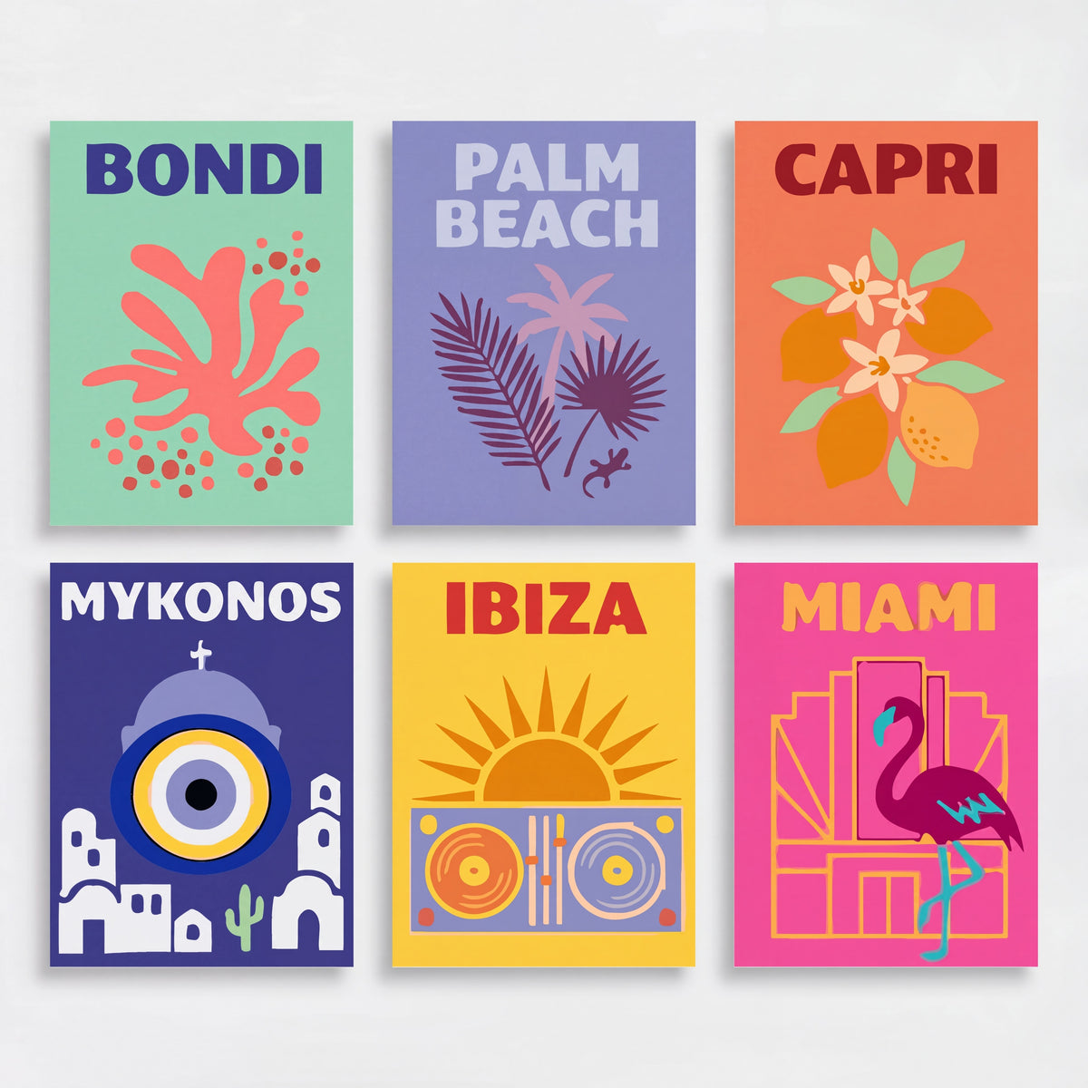 Coastal Destinations - Mini Paint by Numbers Set