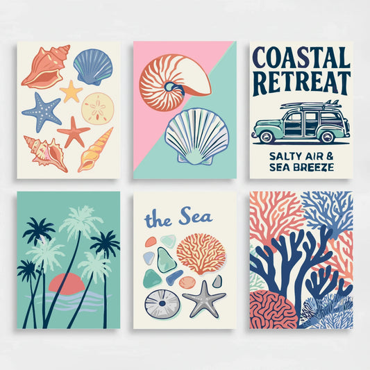Coastal Retreat - Mini Paint by Numbers Set