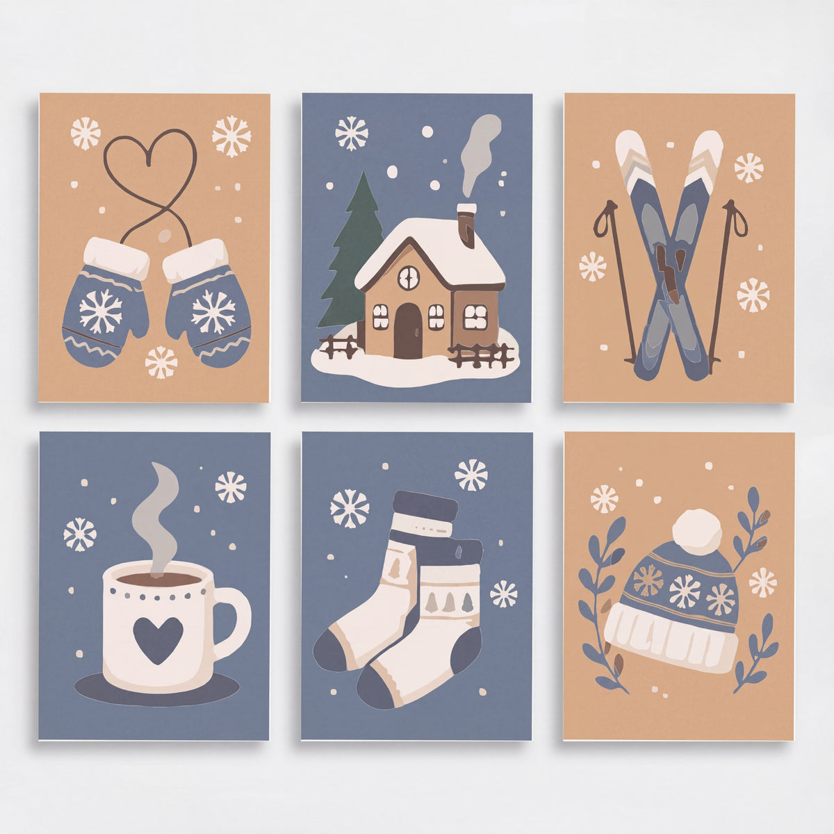 Cozy Winter Charm - Mini Paint by Numbers Set