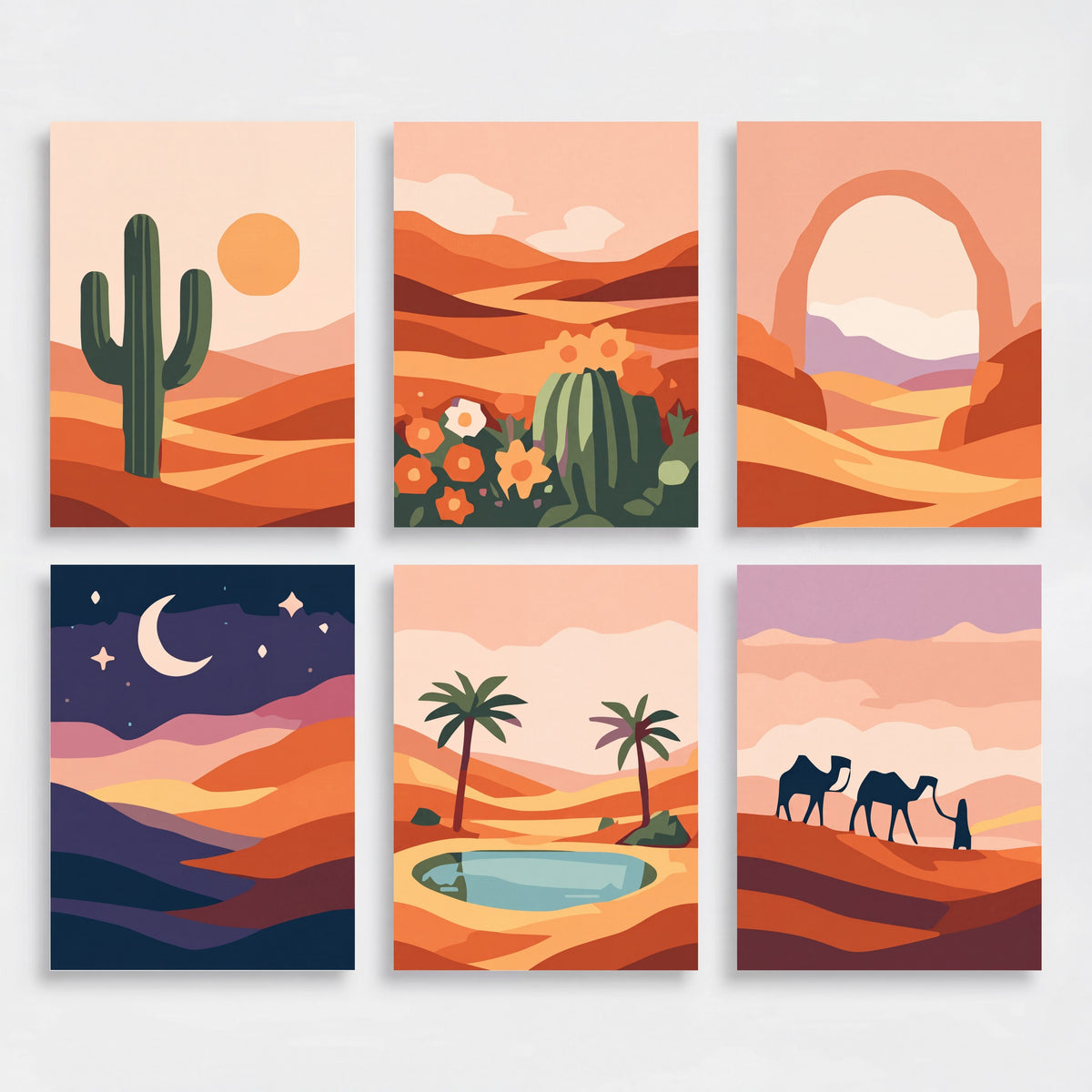 Deserts - Mini Paint by Numbers Set
