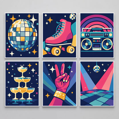 Disco - Mini Paint by Numbers Set