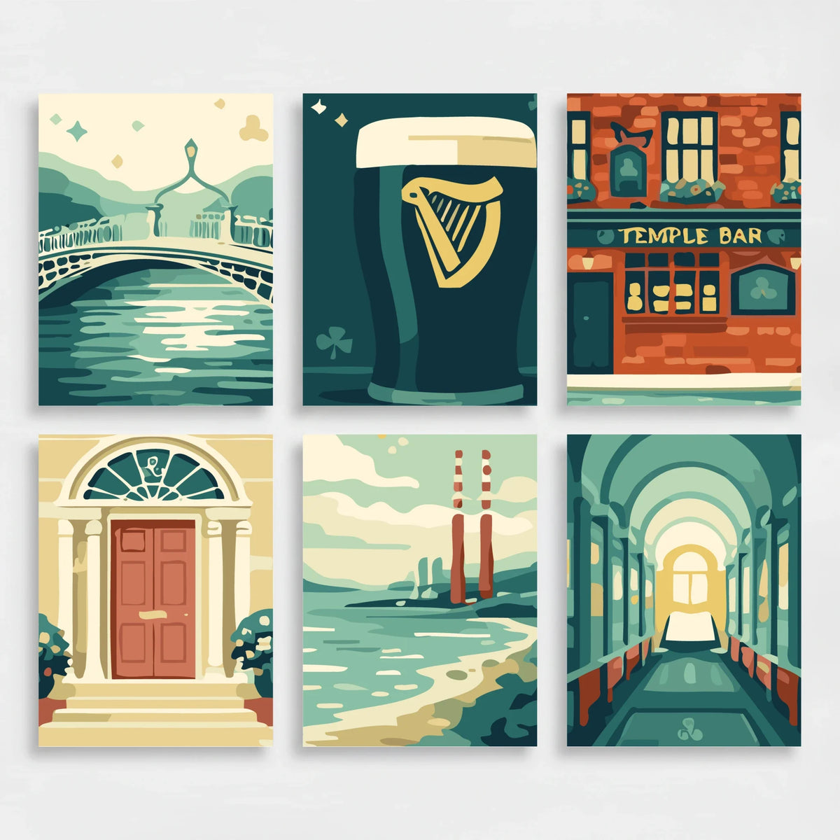 Dublin - Mini Paint by Numbers Set
