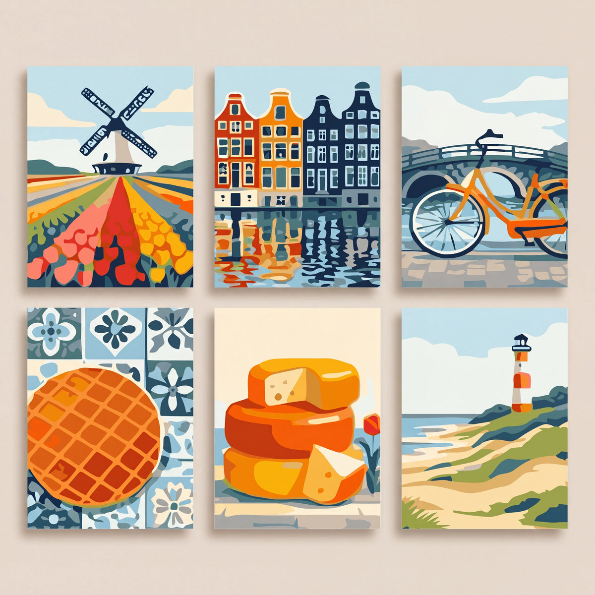 Dutch Heritage - Mini Paint by Numbers Set