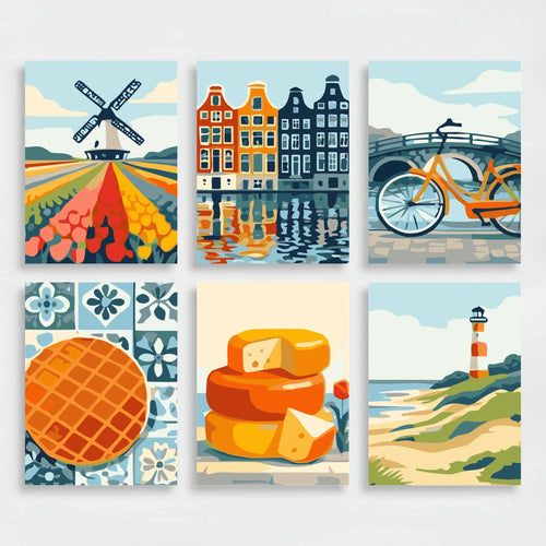 Dutch Heritage - Mini Paint by Numbers Set
