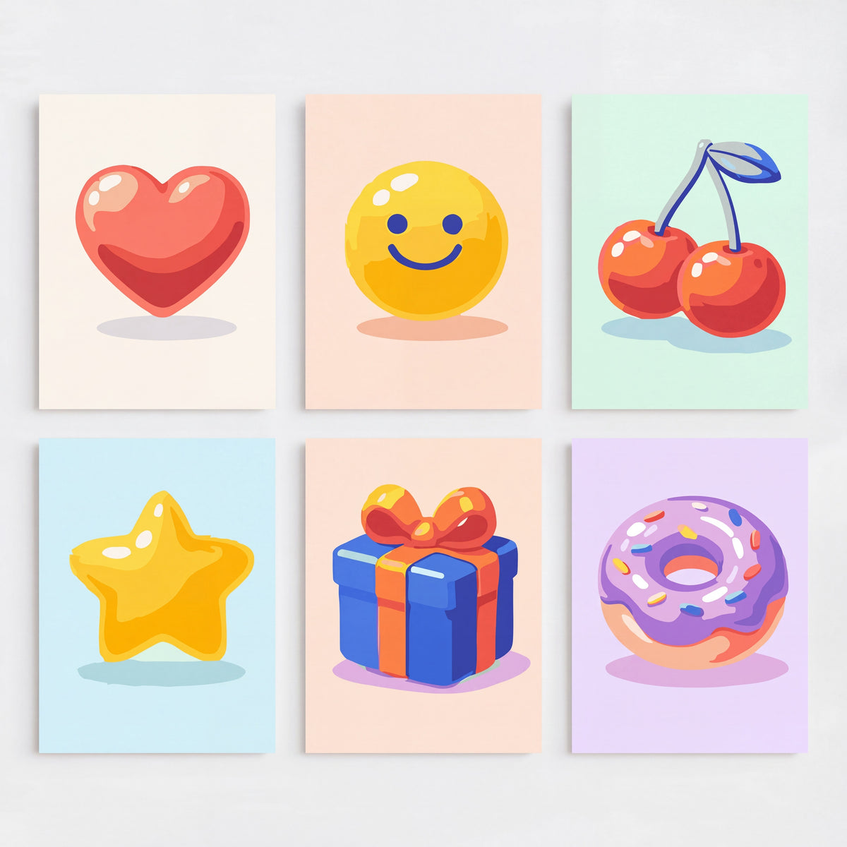 Emoji Fun Collection - Mini Paint by Numbers Set