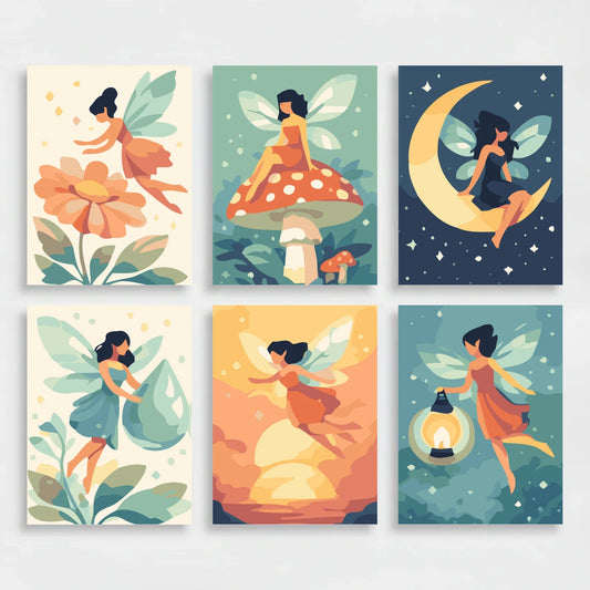 Fairies - Mini Paint by Numbers Set