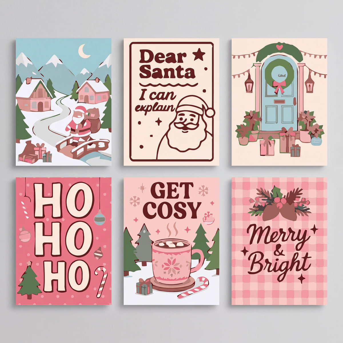Festive Christmas Cheer - Mini Paint by Numbers Set