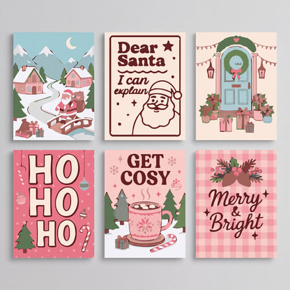 Festive Christmas Cheer - Mini Paint by Numbers Set