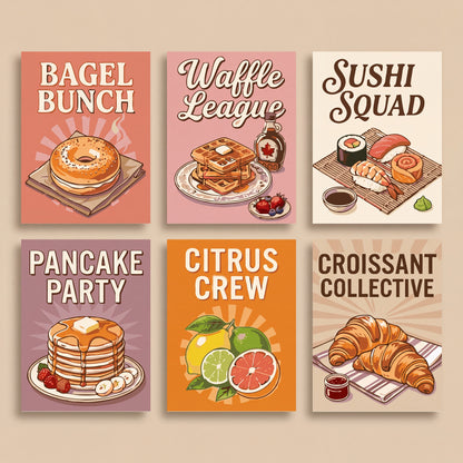 Foodie Friends Squad - Mini Paint by Numbers Set