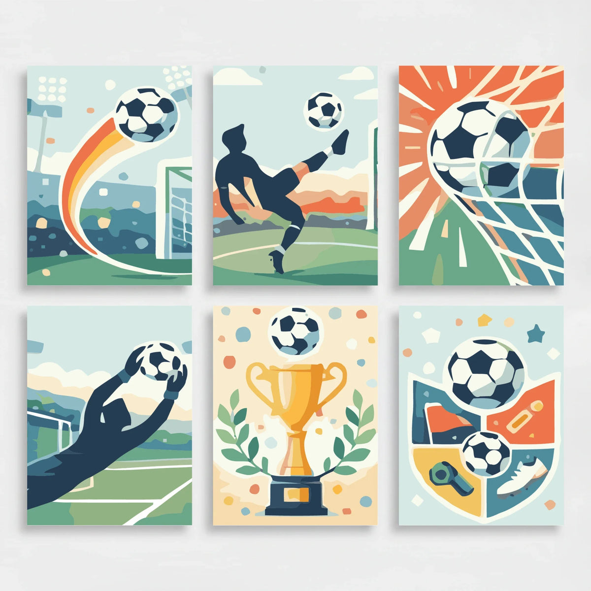 Football - Mini Paint by Numbers Set