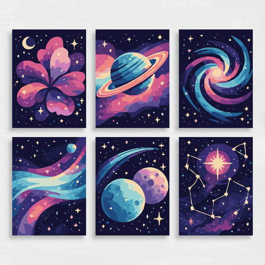 Galaxy - Mini Paint by Numbers Set