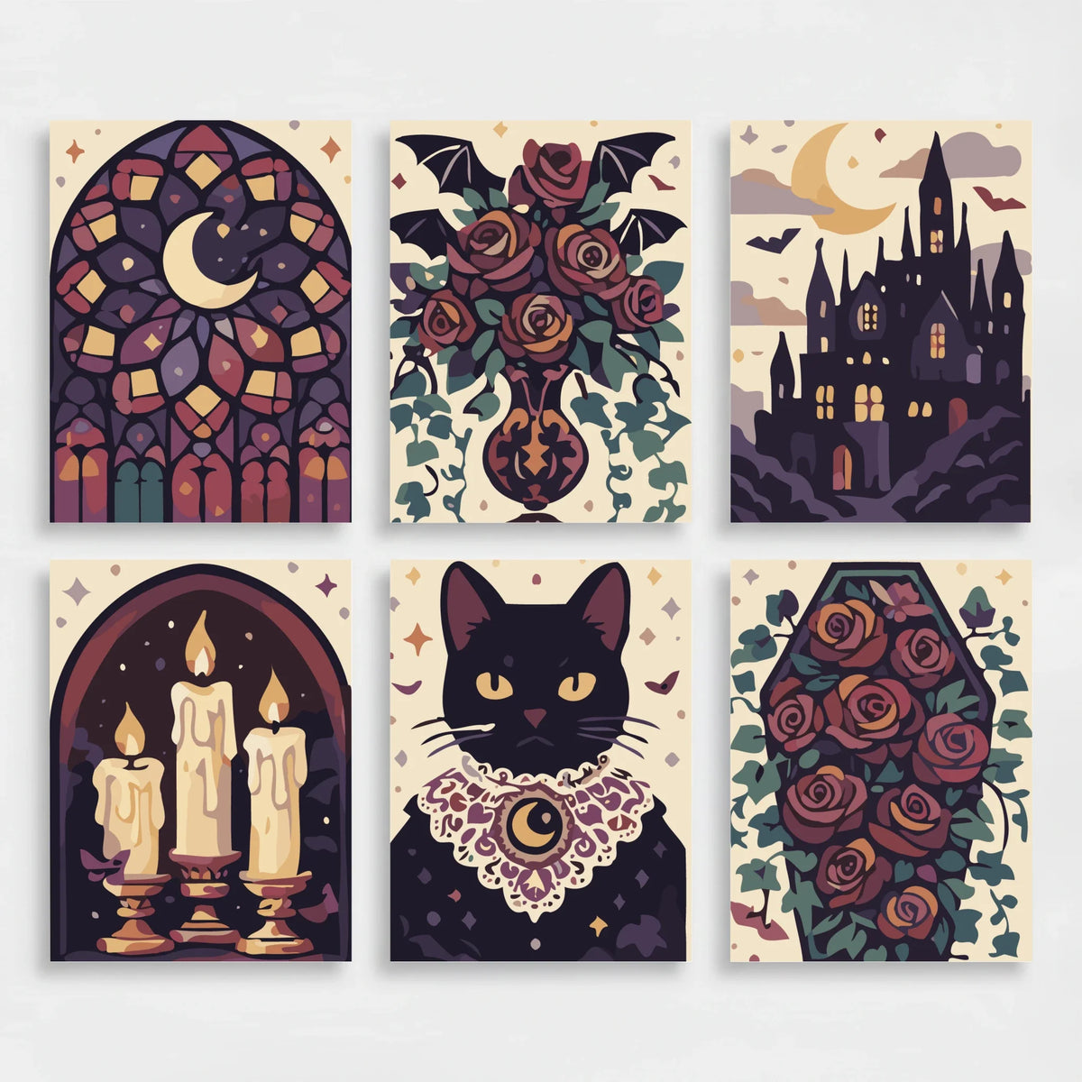 Gothic - Mini Paint by Numbers Set