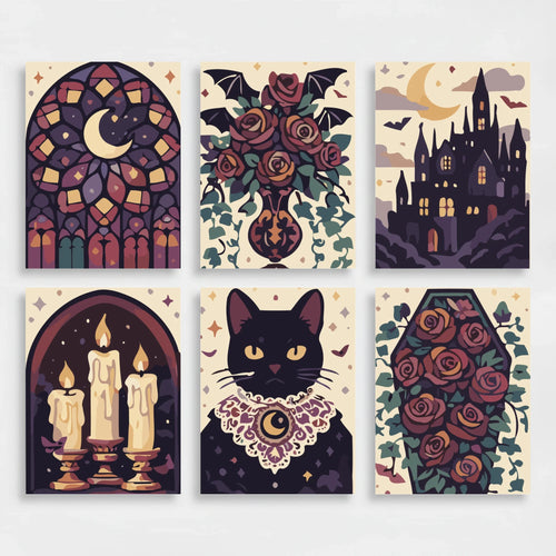 Gothic - Mini Paint by Numbers Set
