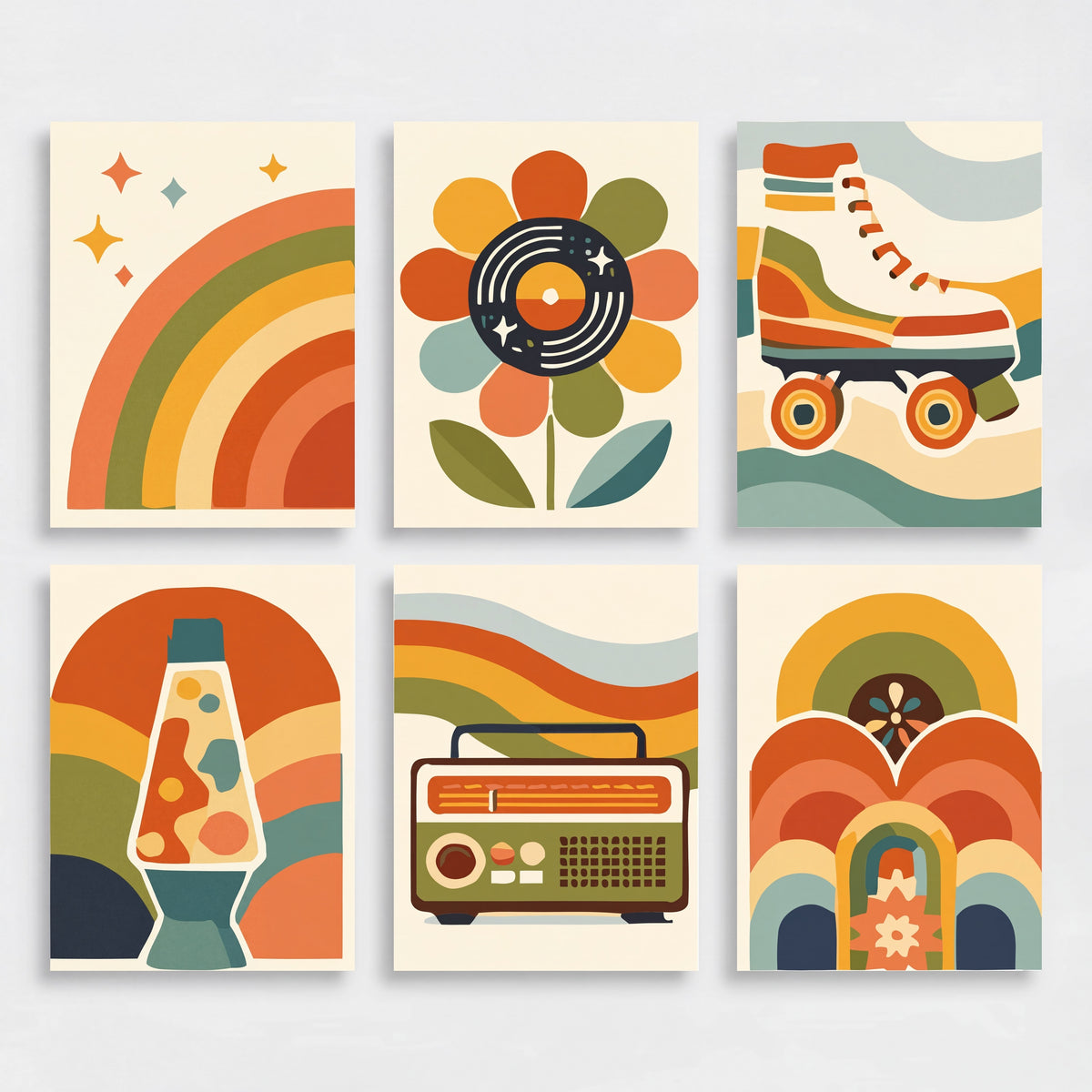 Groovy 70s - Mini Paint by Numbers Set