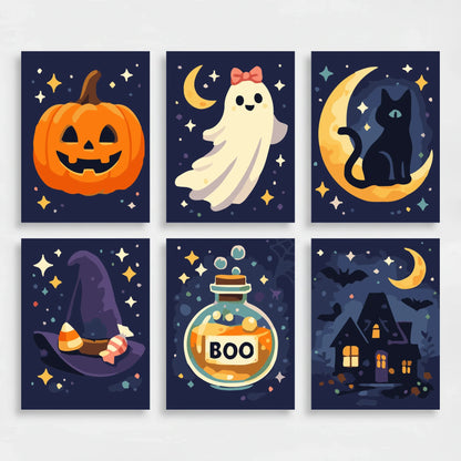 Halloween - Mini Paint by Numbers Set