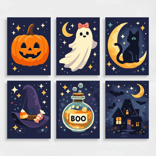 Halloween - Mini Paint by Numbers Set