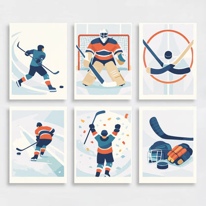 Hockey Heroes - Mini Paint by Numbers Set