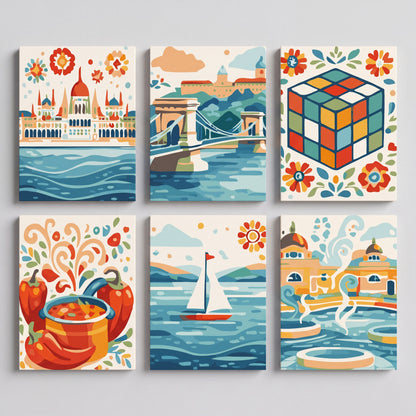 Hungary - Mini Paint by Numbers Set