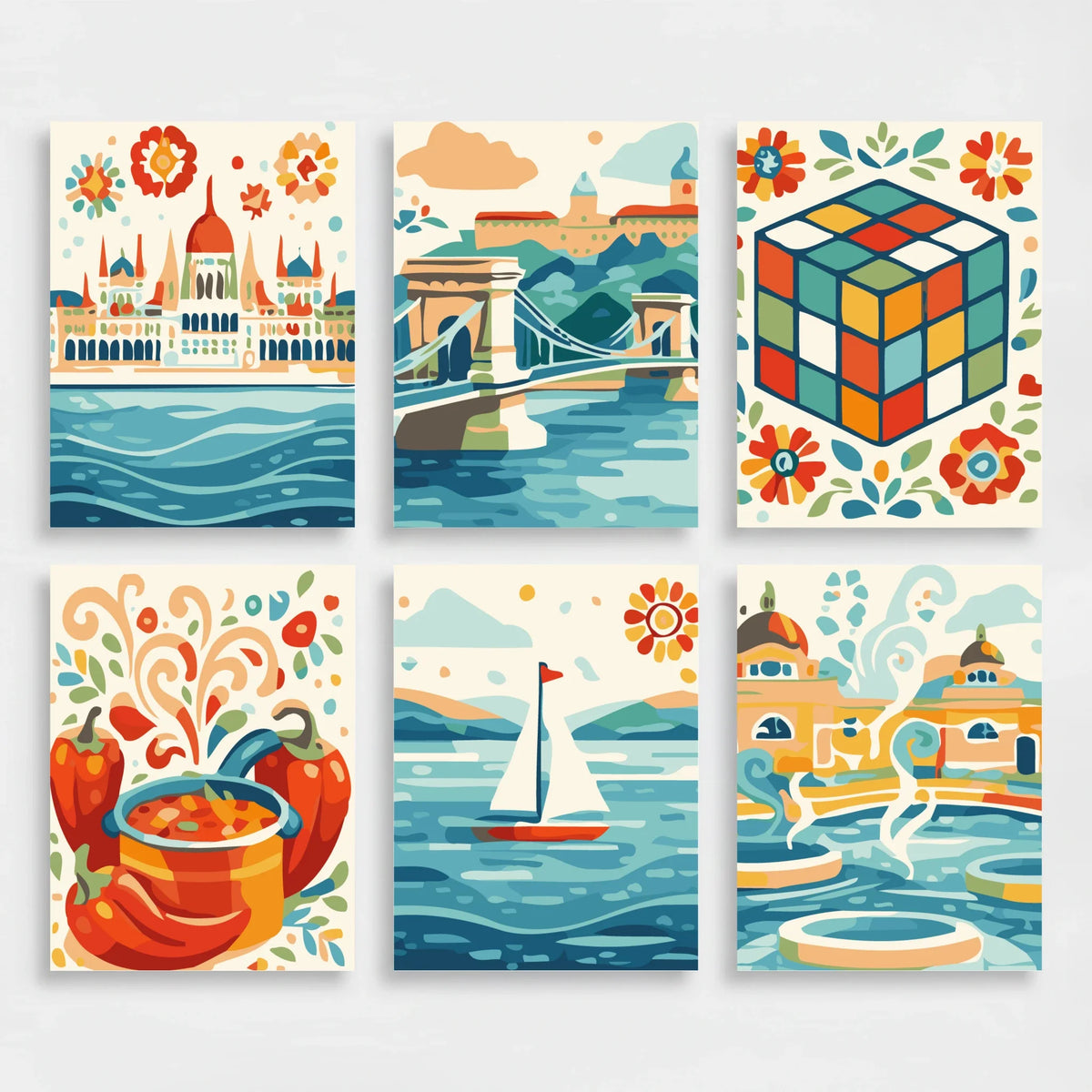 Hungary - Mini Paint by Numbers Set